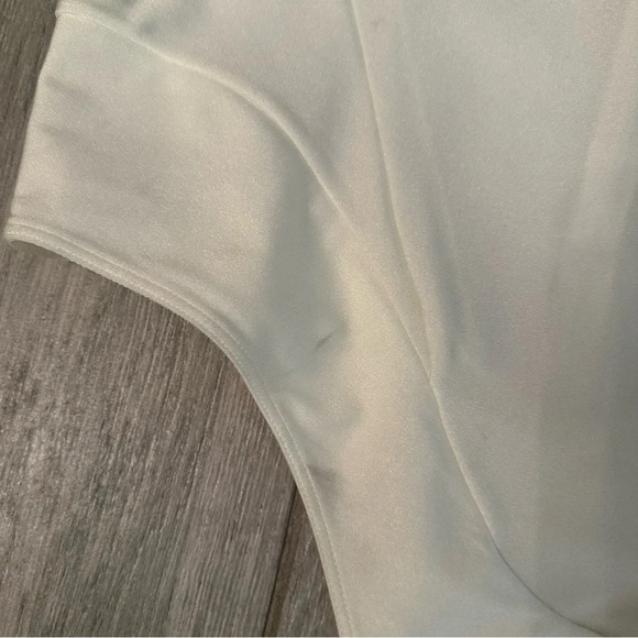 Mugler White Illusion Two Tone Bodysuit EU 46 - Picture 3 of 5